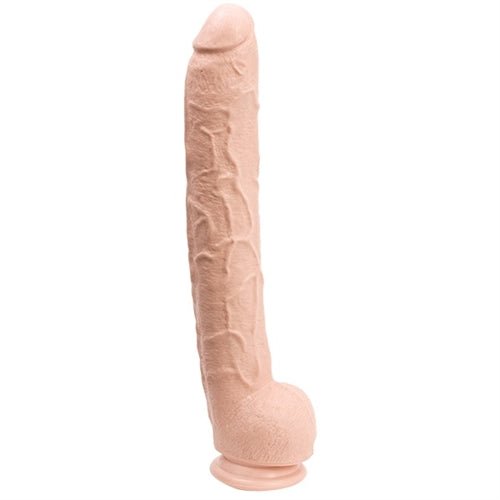 Dick Rambone Cock - 17 Inch - White - TruLuv Novelties