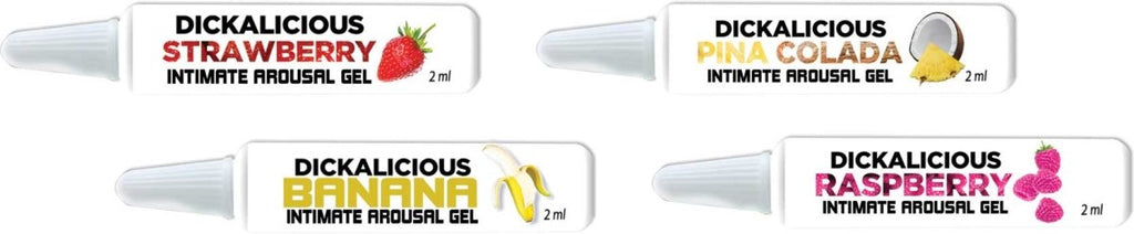 Dickalicious - 2ml Tubes Wall Mount - 144 Pc Display - TruLuv Novelties
