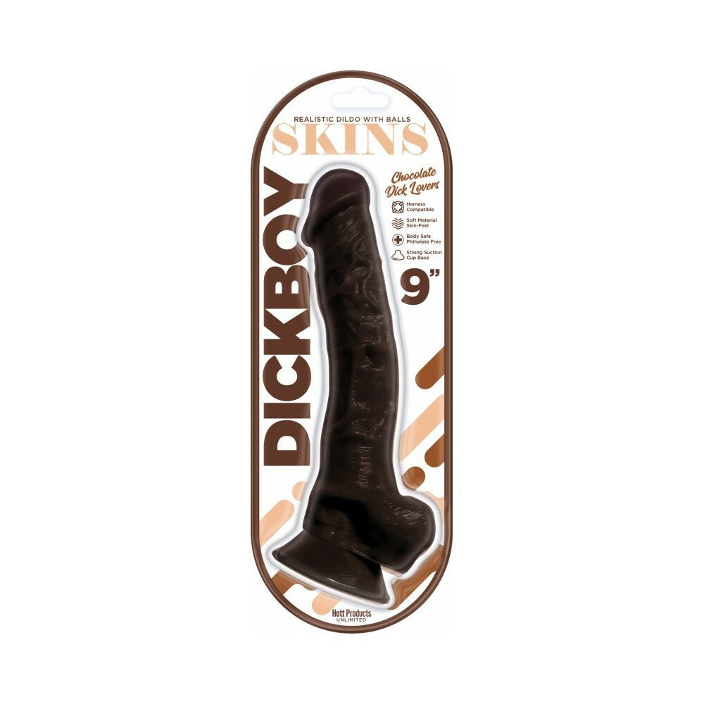 Dickboy Skins Dildo 9 in. Chocolate Lovers - TruLuv Novelties