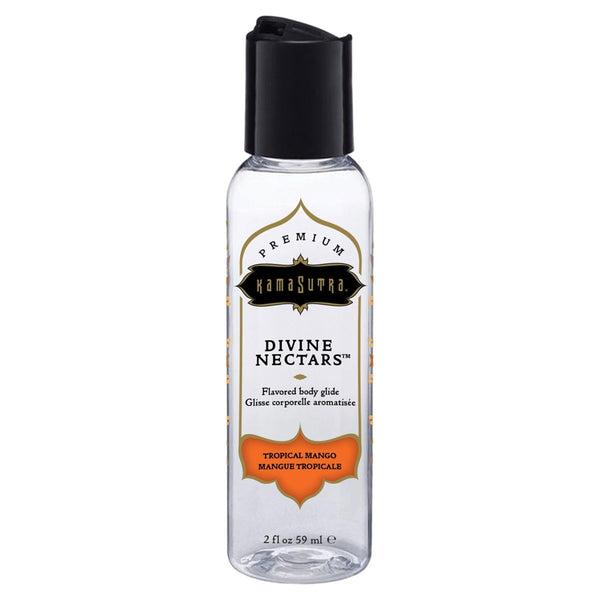 Divine Nectars Flavored Body Glide - Tropical Mango - 2 Fl. Oz./ 59ml - TruLuv Novelties