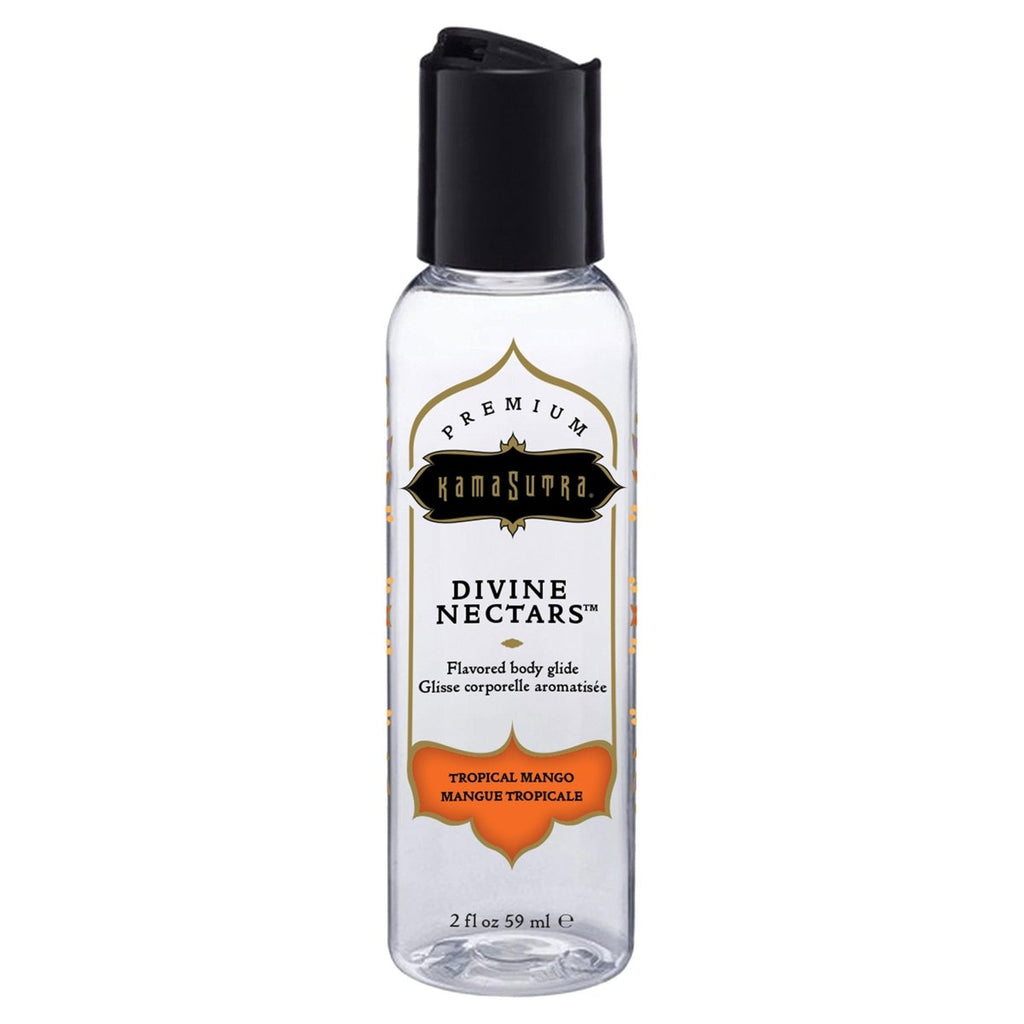 Divine Nectars Flavored Body Glide - Tropical Mango - 2 Fl. Oz./ 59ml - TruLuv Novelties