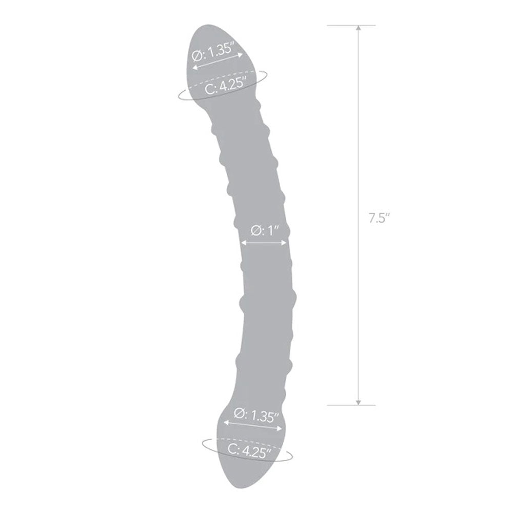 Double Trouble Glass Dildo - TruLuv Novelties