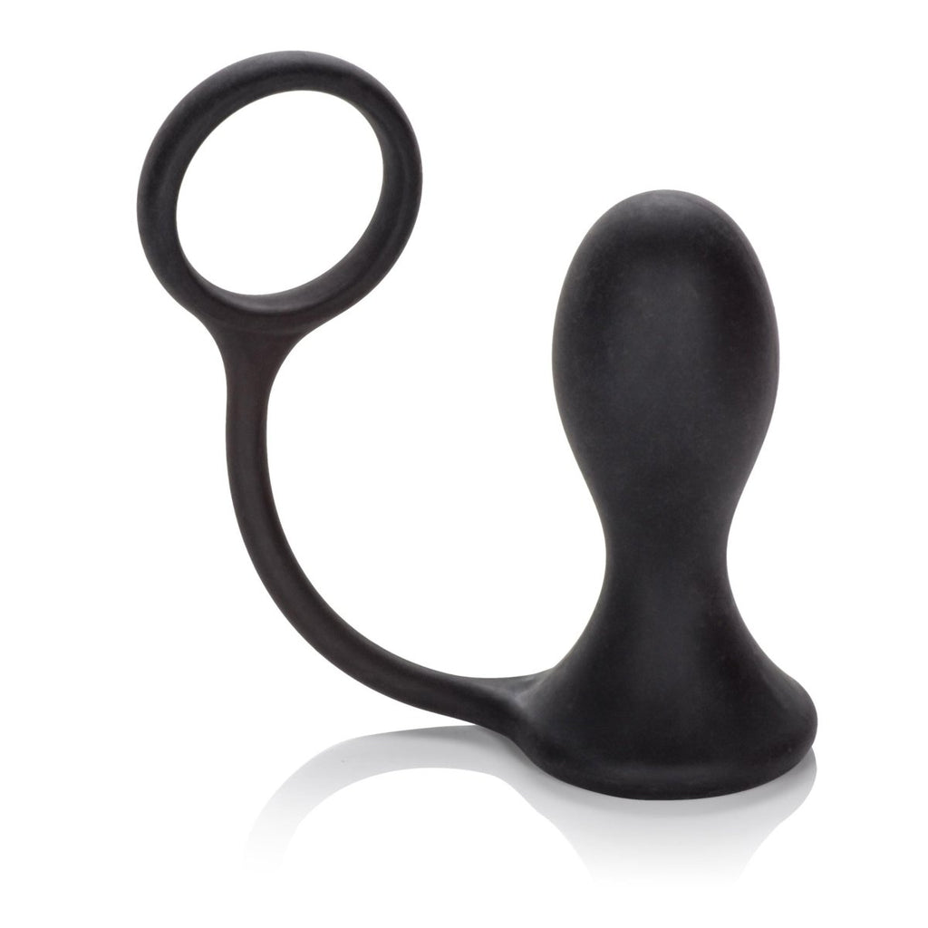 Dr. Joel Kaplan Prostate Probe and Ring - Black - TruLuv Novelties