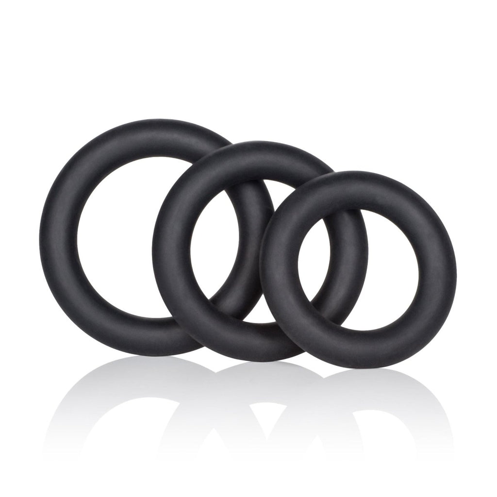 Dr. Joel Kaplan Silicone Support Rings - Black - TruLuv Novelties