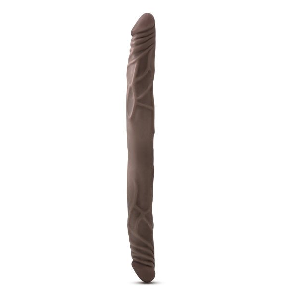 Dr. Skin - 14 Inch Double Dildo - Chocolate - TruLuv Novelties