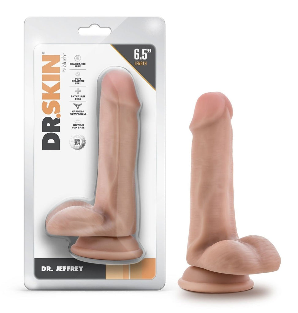 Dr. Skin - Dr. Jeffrey - 6.5 Inch Dildo With Balls - TruLuv Novelties