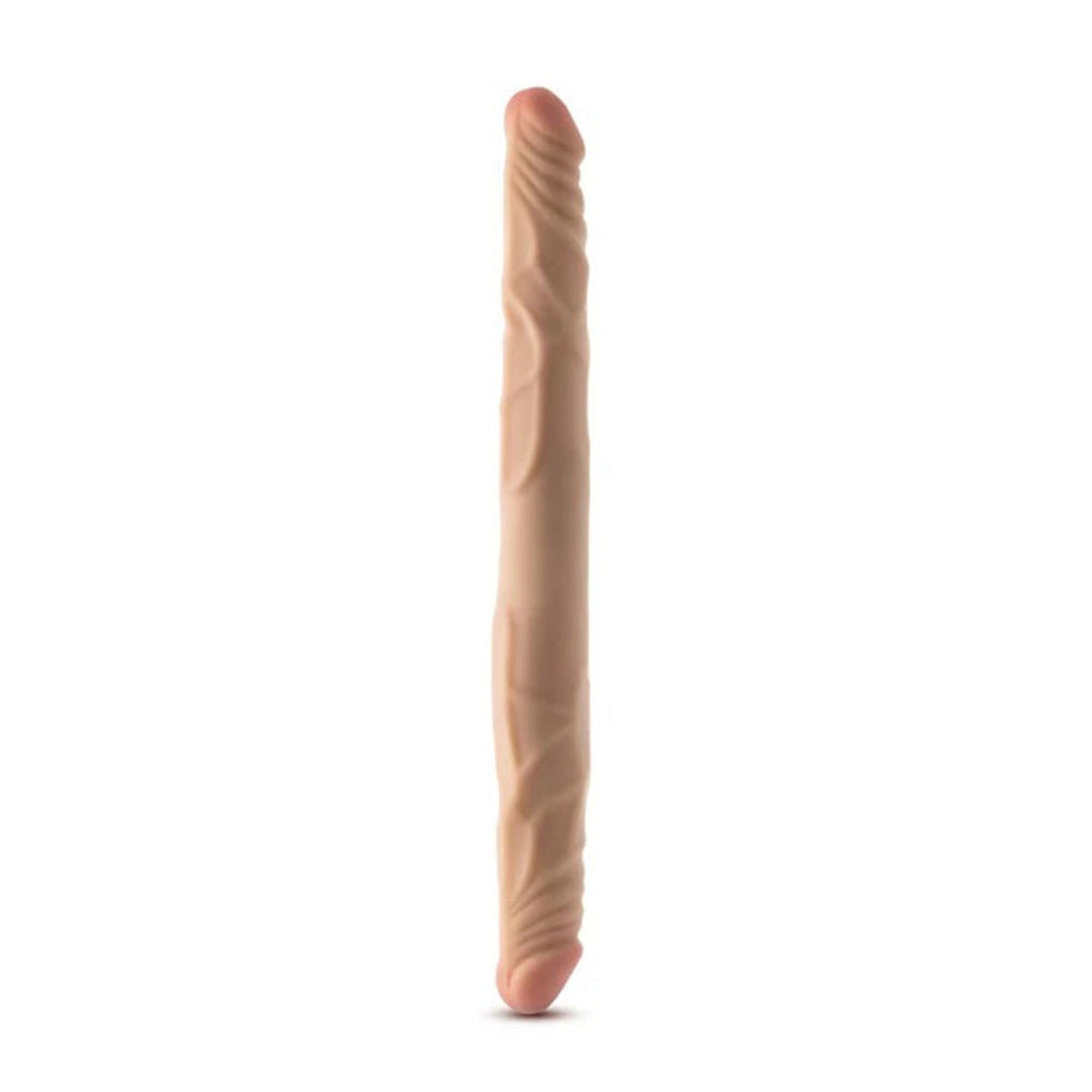 Dr. Skin Plus - 14” Posable Double Dong - Beige - TruLuv Novelties