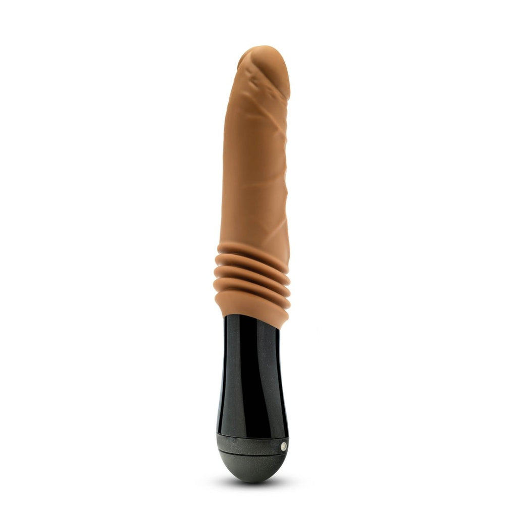 Dr. Skin Silicone - Dr. Arthur - Thrusting Gyrating Vibrating Dildo - Tan - TruLuv Novelties