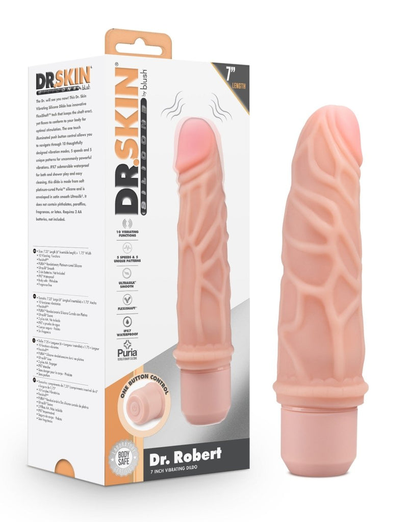 Dr. Skin Silicone Dr. - Inch Vibrating Dildo - TruLuv Novelties