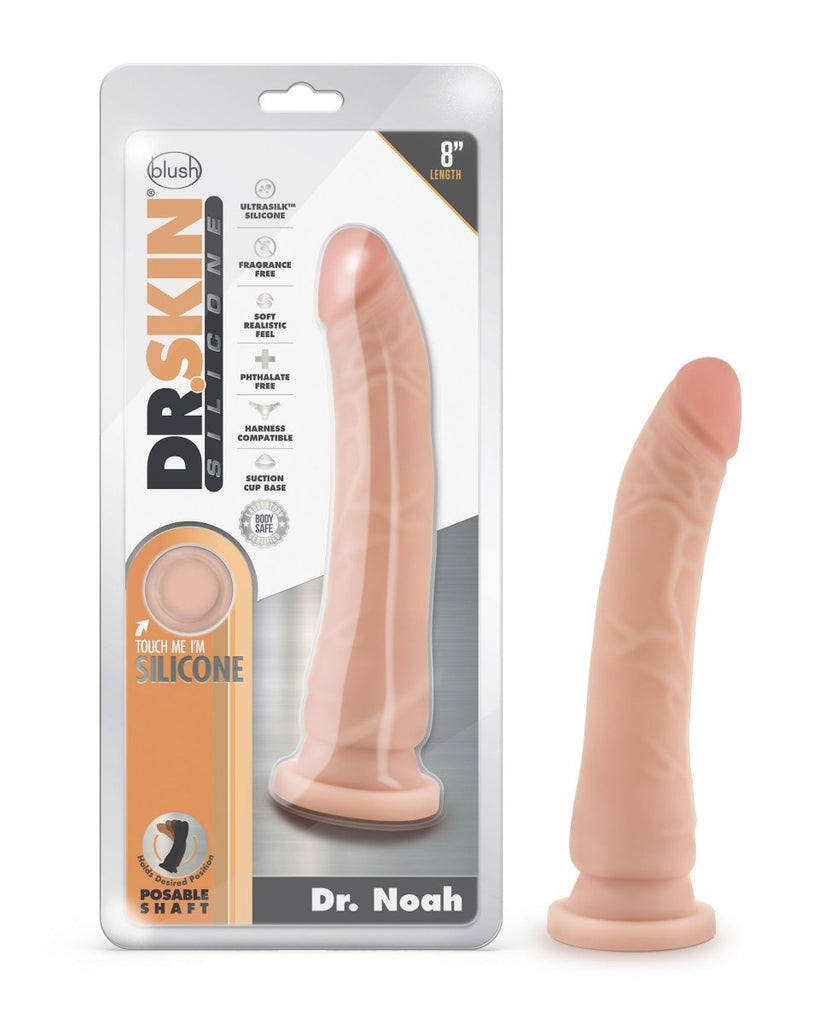 Dr. Skin Silicone - Dr. Noah - 8 Inch Dong With Suction Cup - TruLuv Novelties