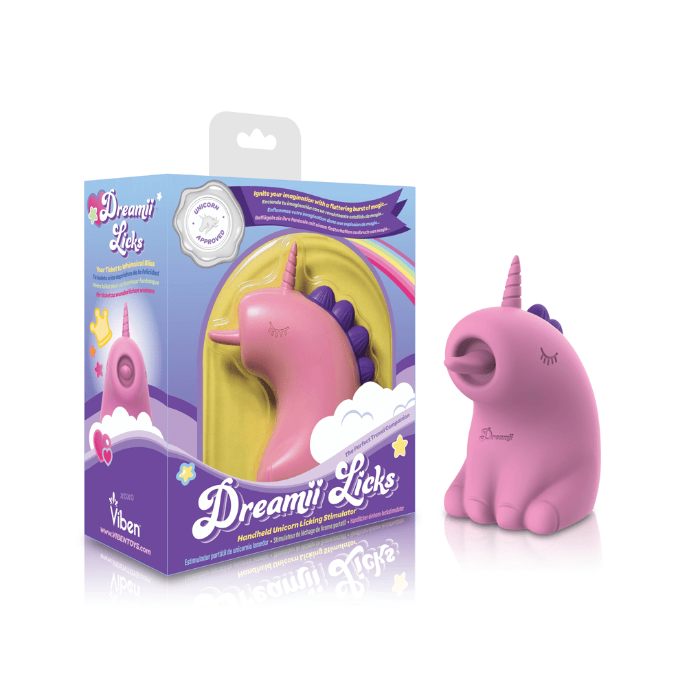 Dreamii Licks Licking Unicorn Stimulator - Mystical Pink - TruLuv Novelties