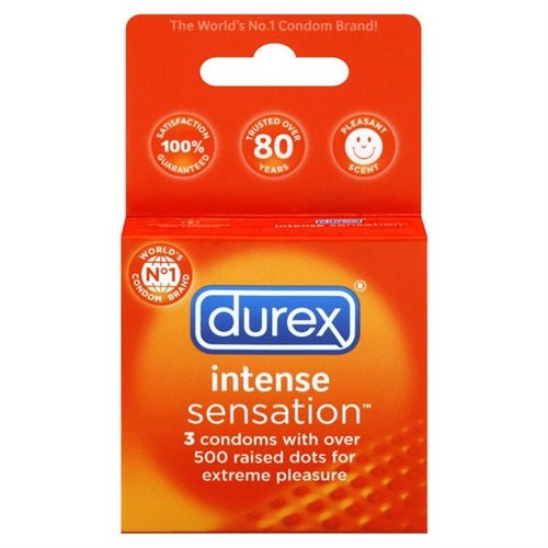 Durex Intense Sensation - 3 Pack - TruLuv Novelties