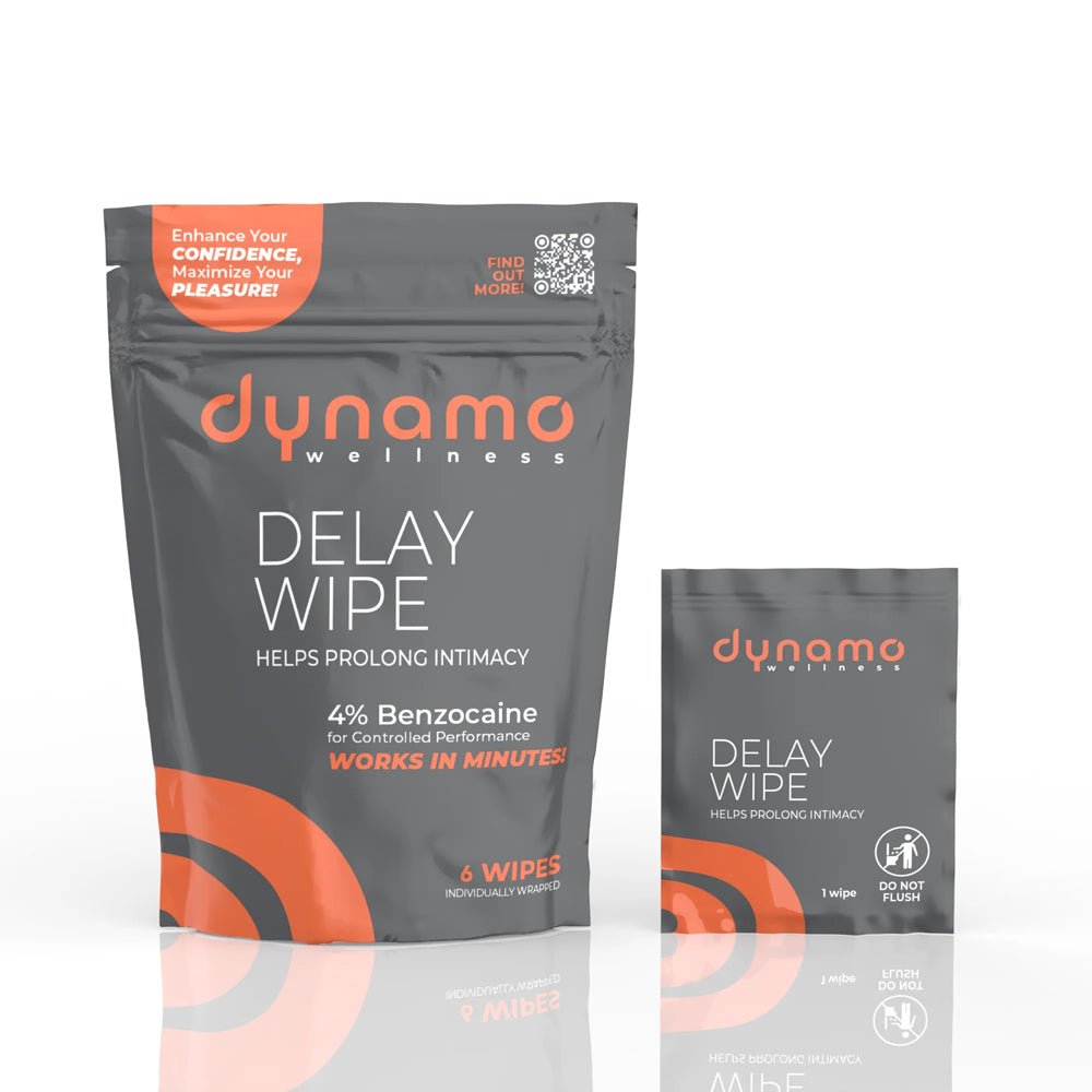 Dynamo Wellness Delay Wipe 4% - 6 Pack - TruLuv Novelties
