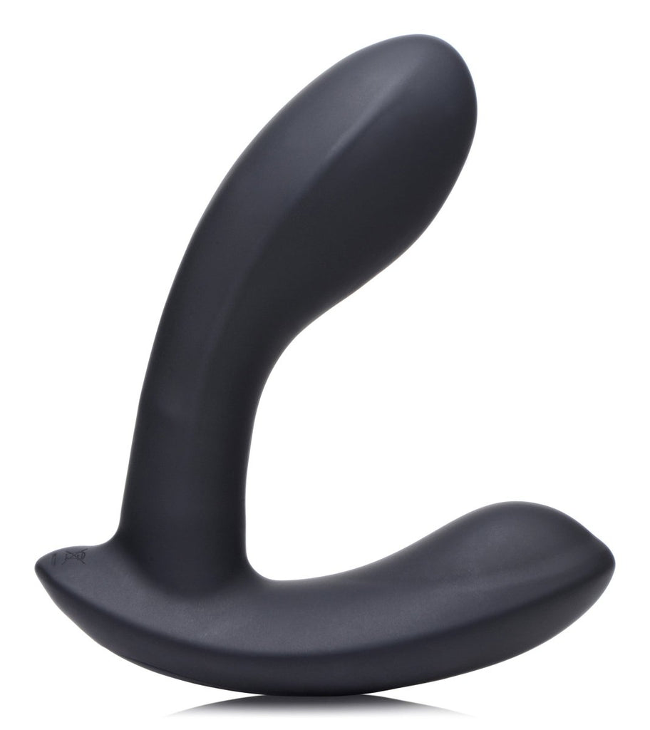 E - Stim and Vibrating Prostate Massager - Black - TruLuv Novelties