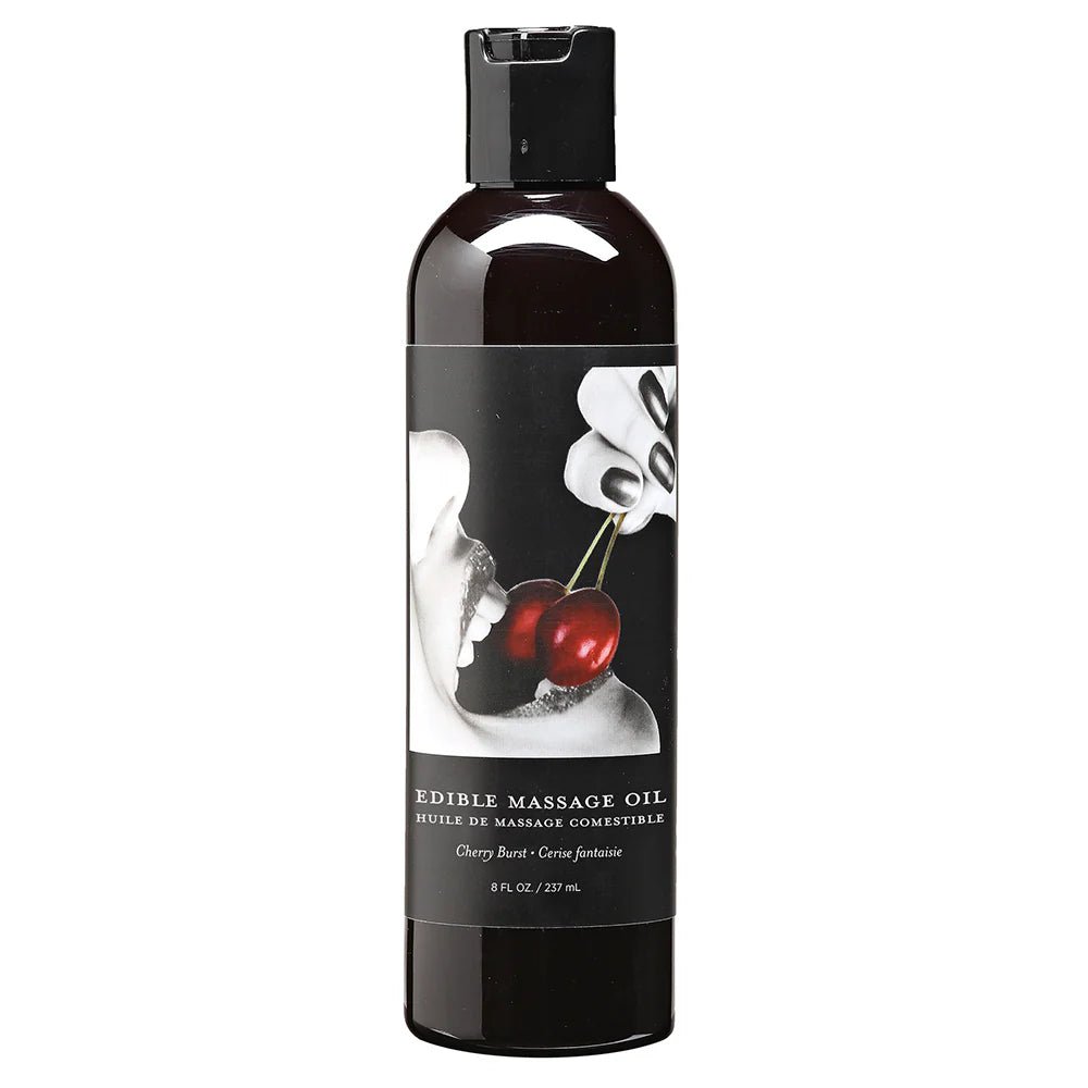 Earthly Body Edible Massage Oil Cherry Burst 8oz - TruLuv Novelties