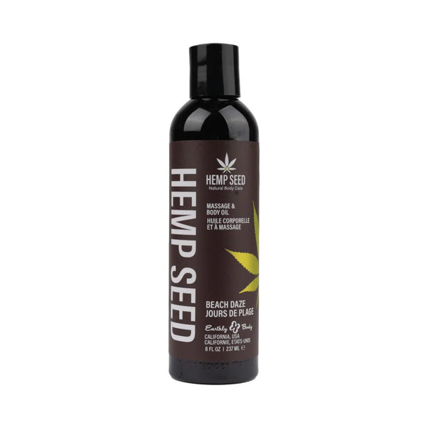 Earthly Body Hemp Massage Oil Beach Daze 8 oz. - TruLuv Novelties