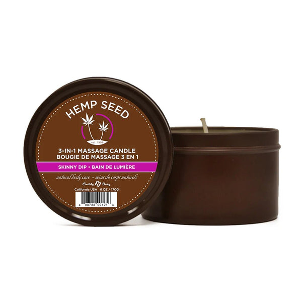 Earthly Body Massage Candle Skinny Dip 6.8oz - TruLuv Novelties
