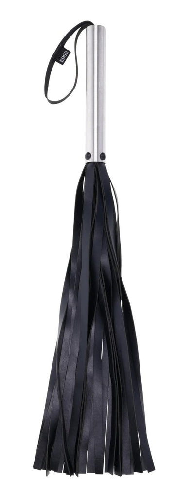 Edge Flogger - Black / Silver - TruLuv Novelties