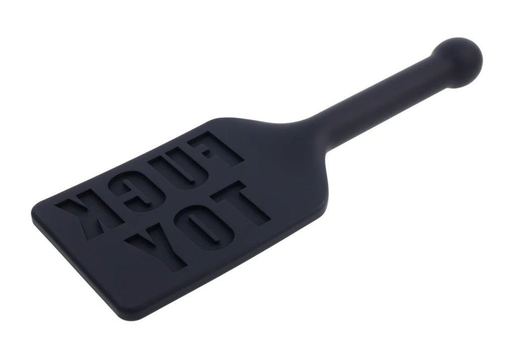 Edge Fuck Toy Silicone Paddle - Black - TruLuv Novelties