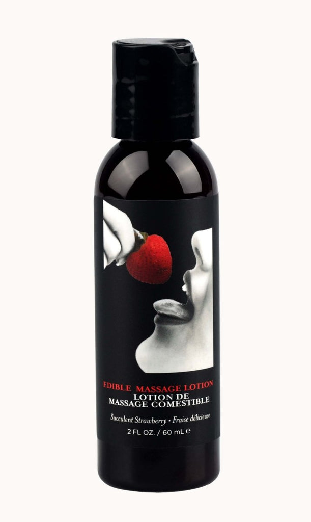 Edible Massage Lotion - Strawberry - 2 Fl. Oz. - TruLuv Novelties