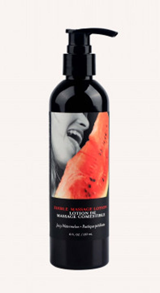 Edible Massage Lotion - Watermelon - 8 Fl. Oz. - Tester - Minimum Purchase Required - TruLuv Novelties