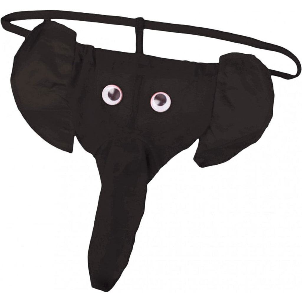 Elephant Thong - Black - One Size - TruLuv Novelties