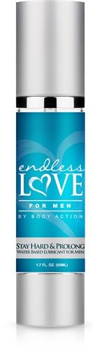 Endless Love for Men Stay Hard and Prolong Water Based Lubricant 1.7 Oz - TruLuv Novelties