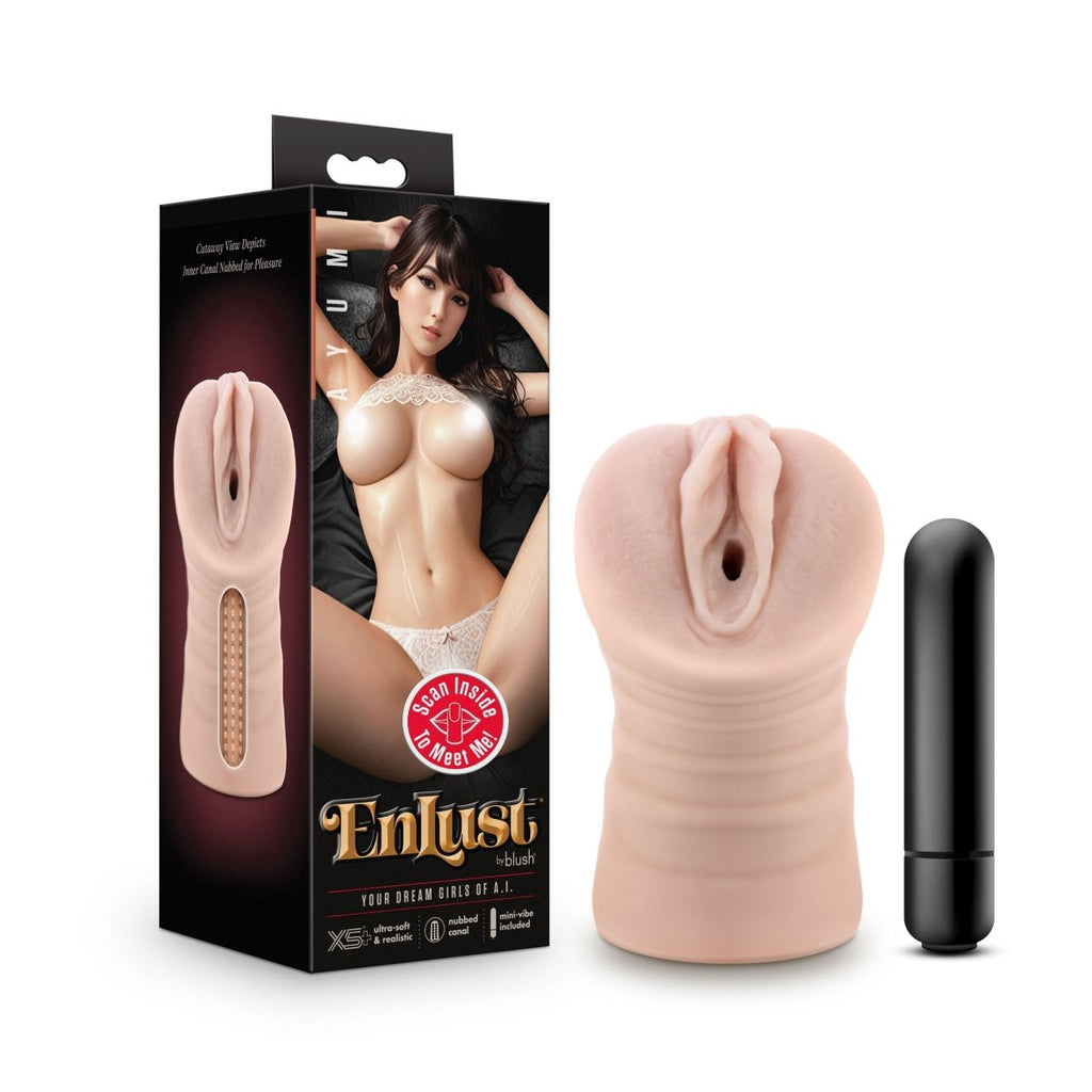 Enlust - Ayumi - Vibrating Stroker - Beige - TruLuv Novelties