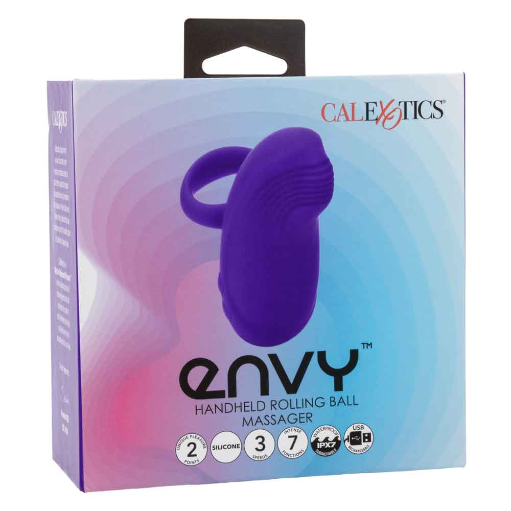 Envy Handheld Rolling Ball Massager - Purple - TruLuv Novelties