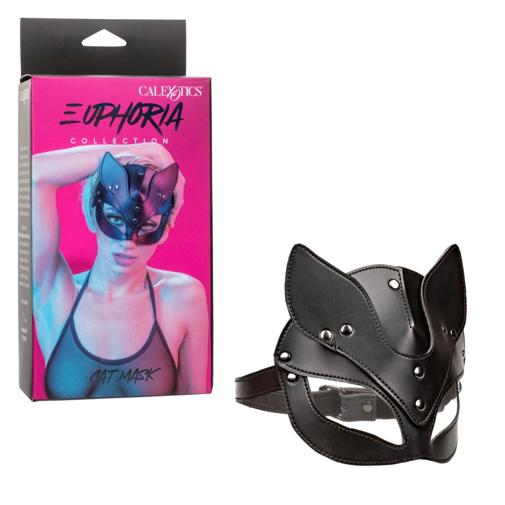 Euphoria Collection Cat Mask - Black - TruLuv Novelties