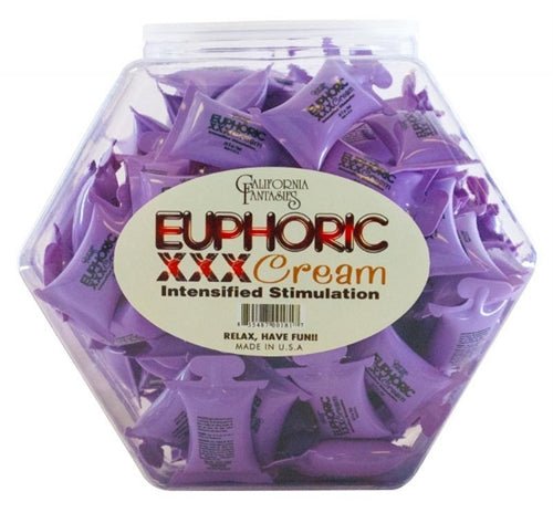 Euphorix XXX Cream - 72 Piece Fishbowl - 10 ml Pillows - TruLuv Novelties