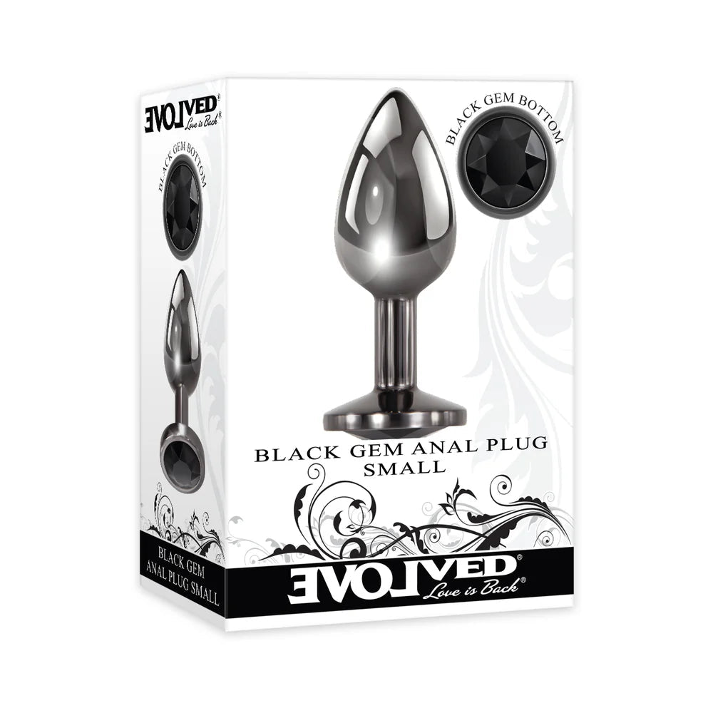 Evolved Black Gem Anal Plug Small - TruLuv Novelties