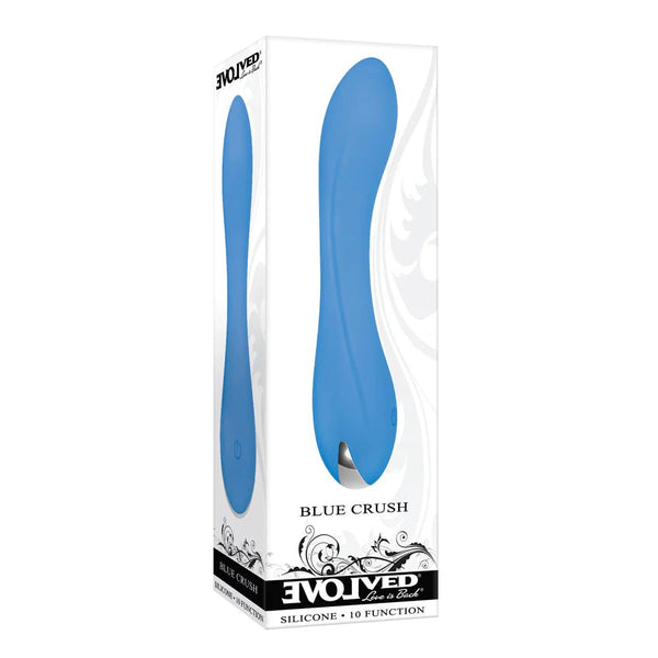 Evolved Blue Crush Rechargeable Silicone G - Spot Vibrator Blue - TruLuv Novelties