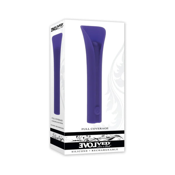 Evolved Full Coverage Rechargeable Bullet Silicone Purple - TruLuv Novelties