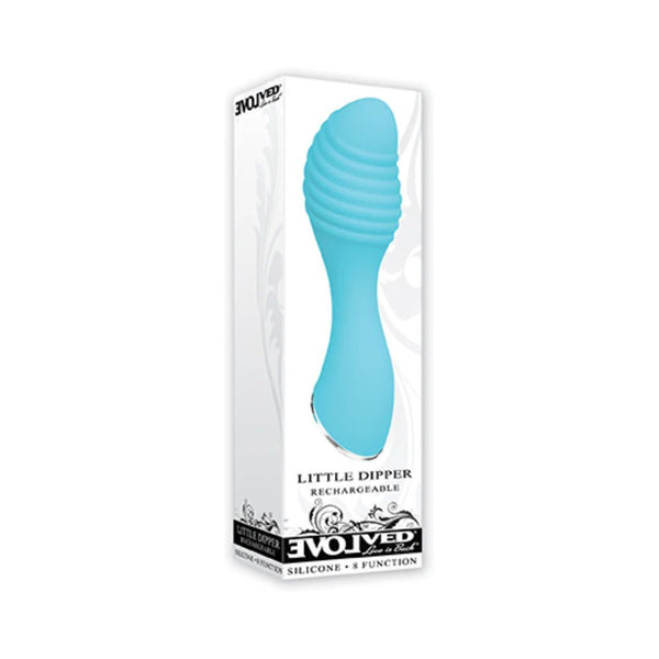 Evolved Little Dipper Rechargeable Silicone Vibrator Blue - TruLuv Novelties