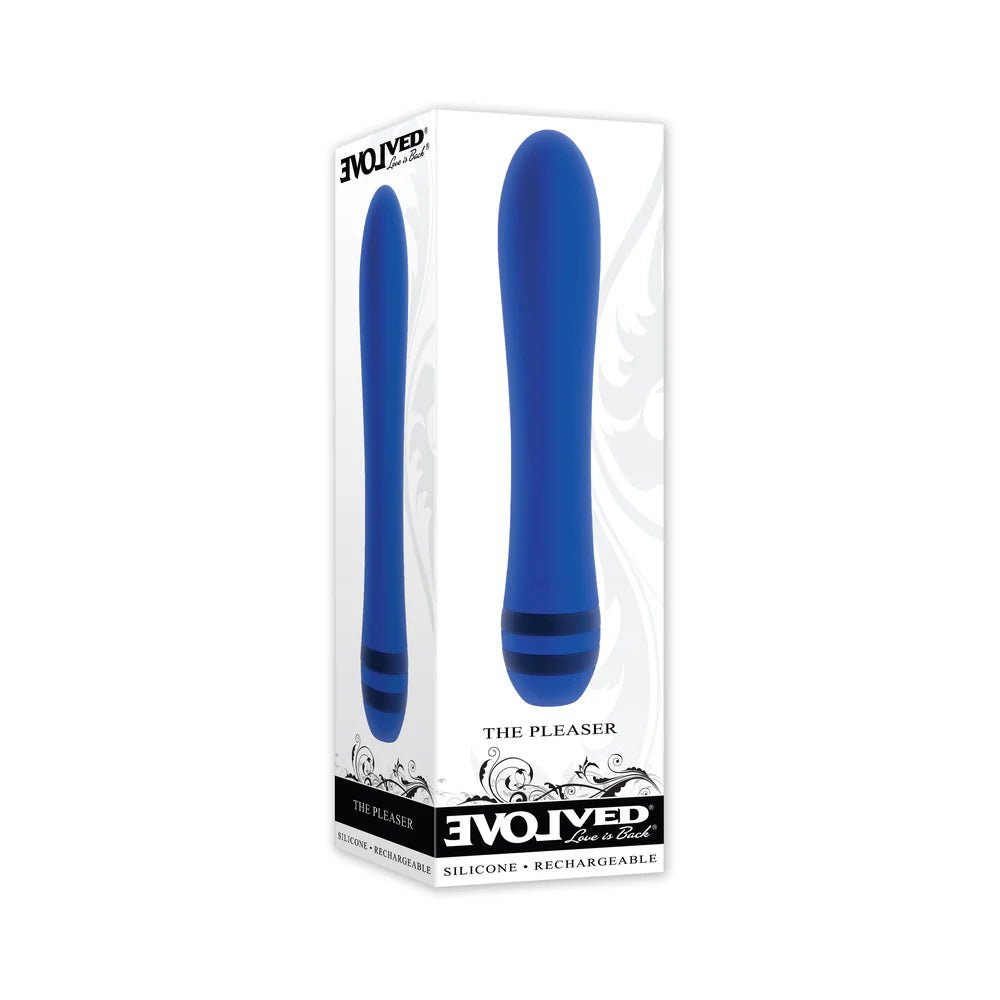 Evolved The Pleaser Rechargeable Vibrator Silicone Blue - TruLuv Novelties
