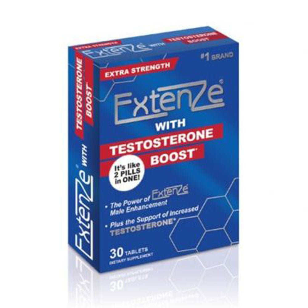 Extenze With Testosterone Boost 30ct Box - TruLuv Novelties