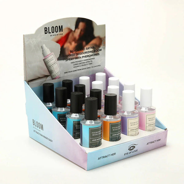 Eye of Love Bloom Pheromone Room Spray 4x4 Prepack - Cardboard - TruLuv Novelties