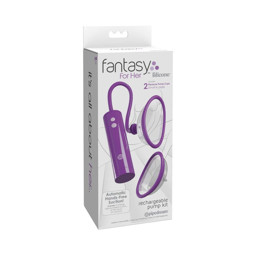 Fantasy For Her Rechargeable Pussy Pump Kit Silicone - TruLuv Novelties