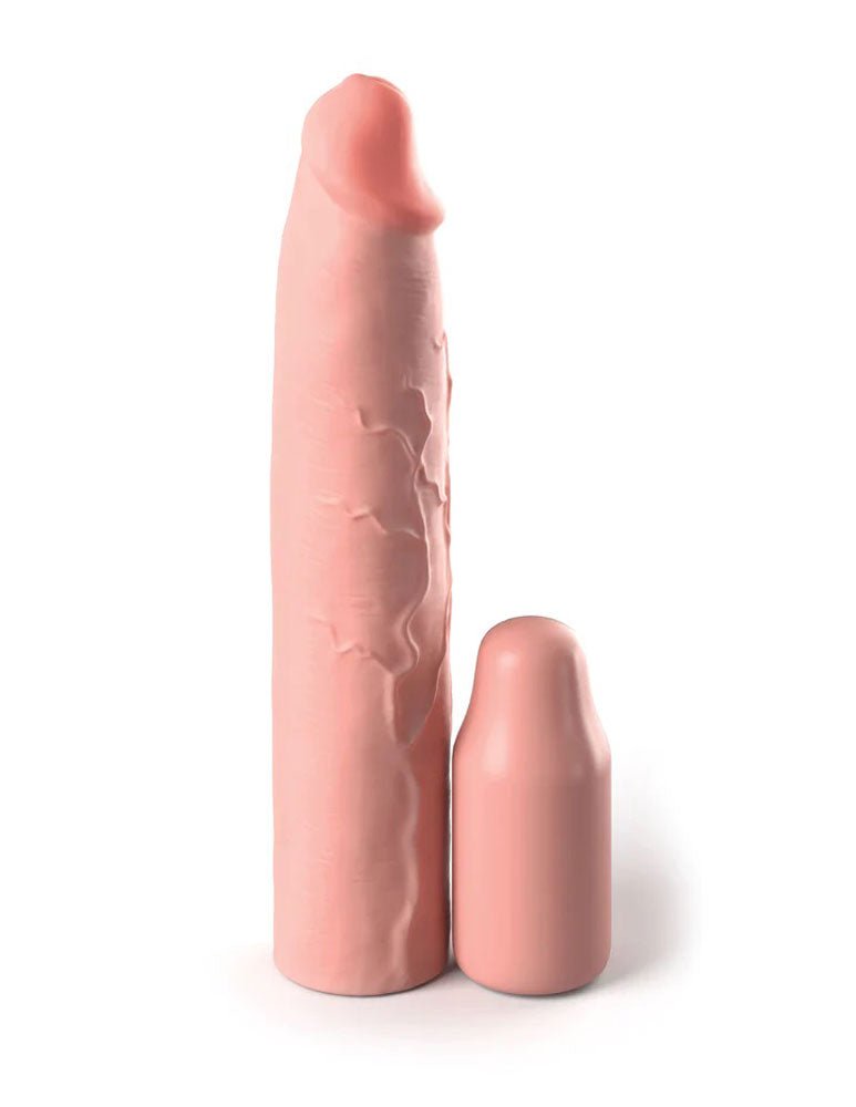 Fantasy X - Tensions Elite 9 Inch Sleeve With 3 Inch Plug - Light - TruLuv Novelties