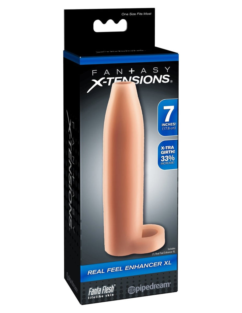 Fantasy X-Tensions Real Feel Enhancer XL - Flesh - TruLuv Novelties