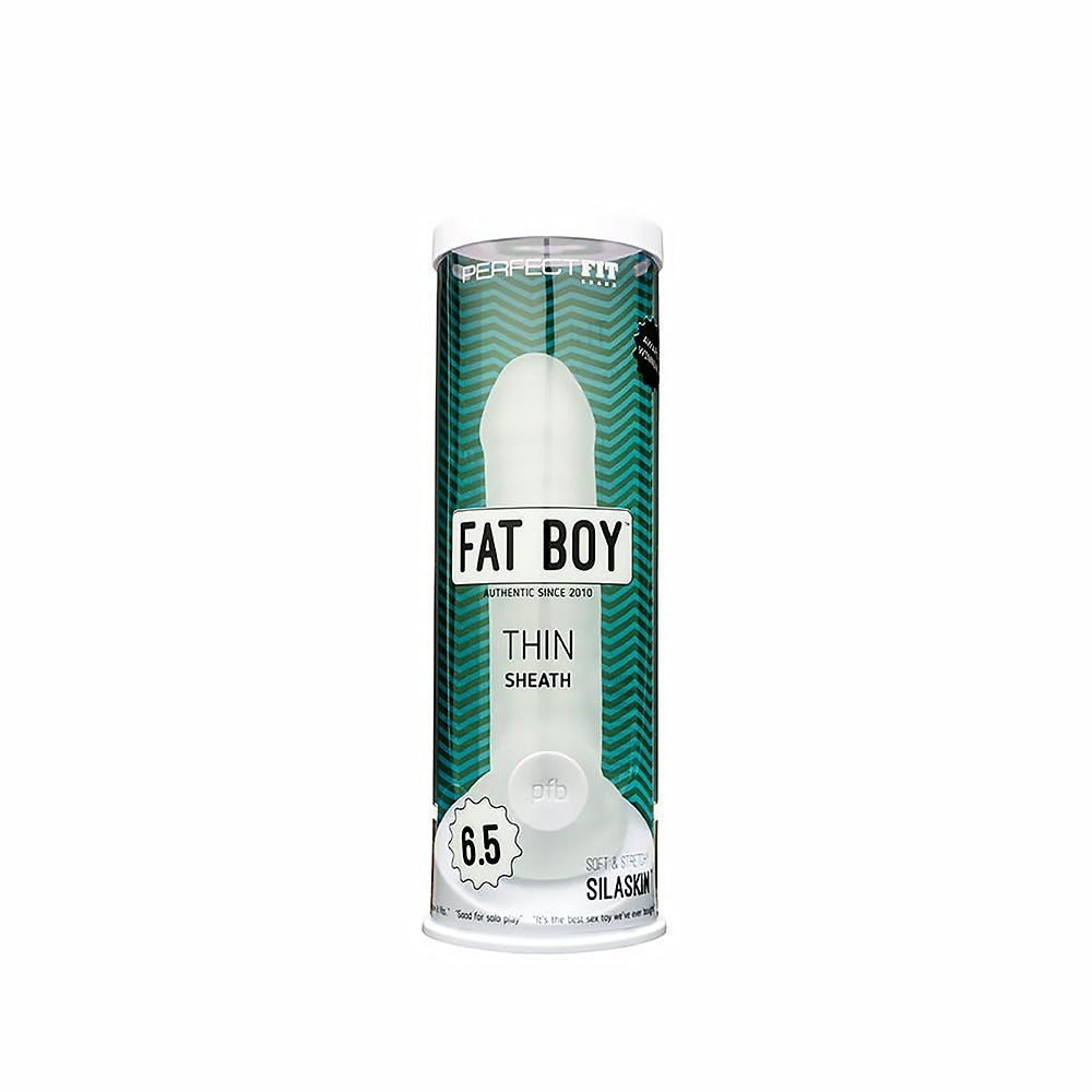 Fat Boy Thin 6.5 in. Extender Sheath Clear - TruLuv Novelties