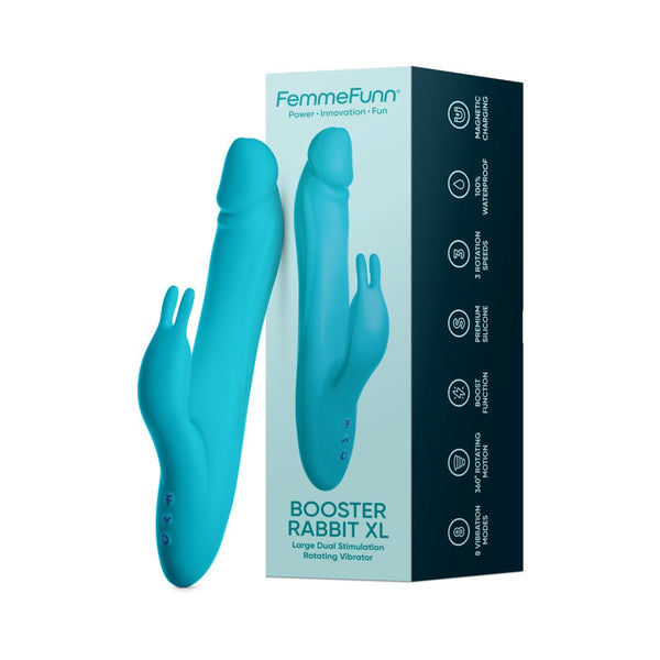 FemmeFunn Booster Rabbit XL Turquoise - TruLuv Novelties