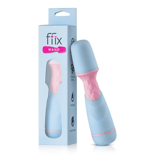 FemmeFunn FFIX Wand Waterproof Vibrator Blue - TruLuv Novelties