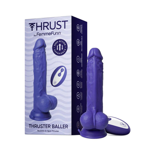 FemmeFunn Thruster Baller Dark Purple - TruLuv Novelties