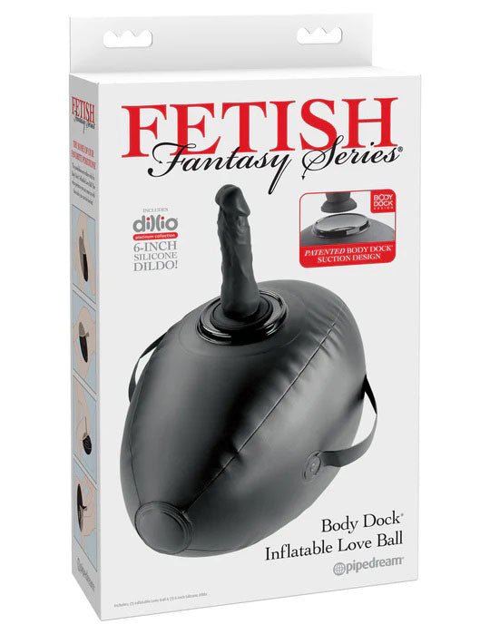 Fetish Fantasy Series Body Dock Inflatable Love Ball - Black - TruLuv Novelties