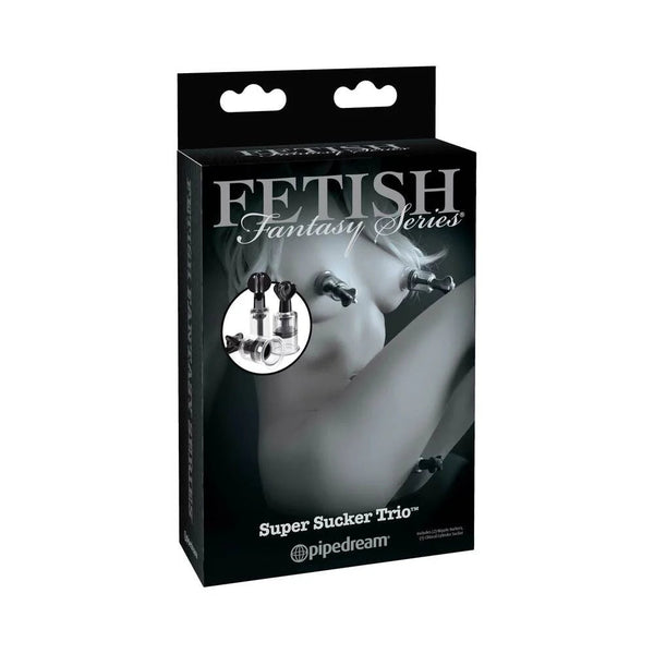 Fetish Fantasy Series Limited Edition Super Suckers Trio Clear/Black - TruLuv Novelties