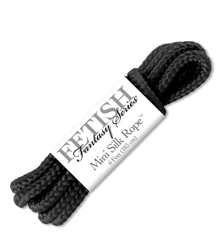 Fetish Fantasy Series Mini Silk Rope - Black - TruLuv Novelties