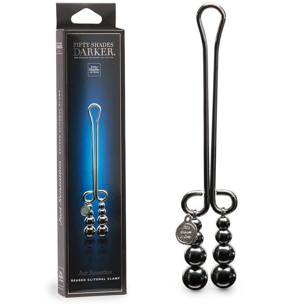 Fifty Shades Darker Just Sensation Beaded Clitoral Clamp - TruLuv Novelties