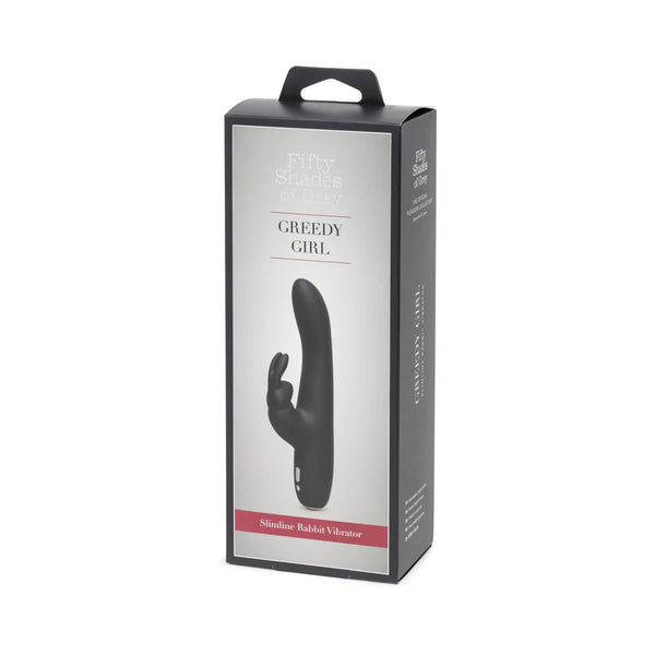 Fifty Shades of Grey Greedy Girl Slimline Rabbit Vibrator - TruLuv Novelties